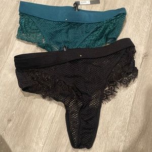 gooseberry intimates Full On Glam high waist thong (pair) NWT